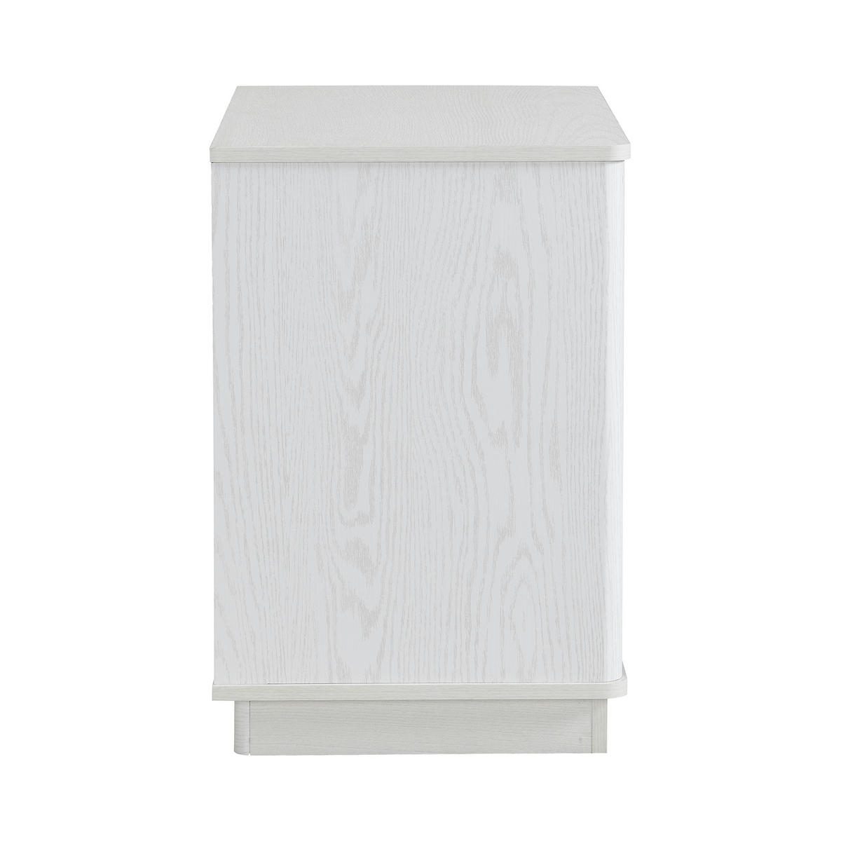 SCHUHSCHRANK aus MDF 60x40x61cm in Weiß Holzoptik mit offenen Fach - Weiß, Holzwerkstoff (60/61/40cm) - Modfu