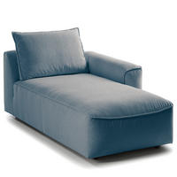 MODULLONGCHAIR - Blau, Textil (104/82/170cm) - home24