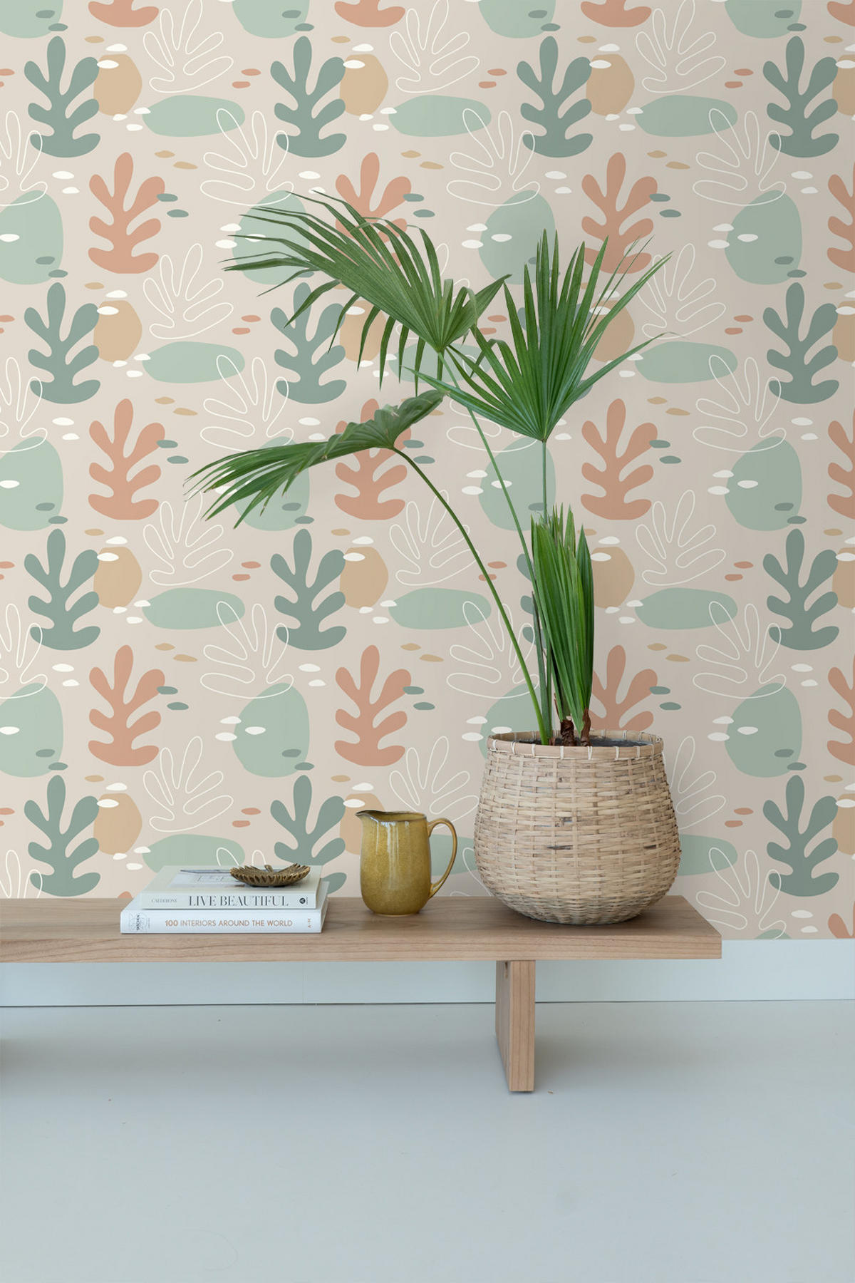 TAPETE Koralle 50 x 900 cm - Beige, Papier (50/0.1cm) - ESTAhome