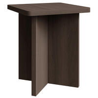 COUCHTISCH Qubeo Eschenholzoptik braun 42 cm - Dunkelbraun, Holzwerkstoff (42/42/50cm) - Selsey