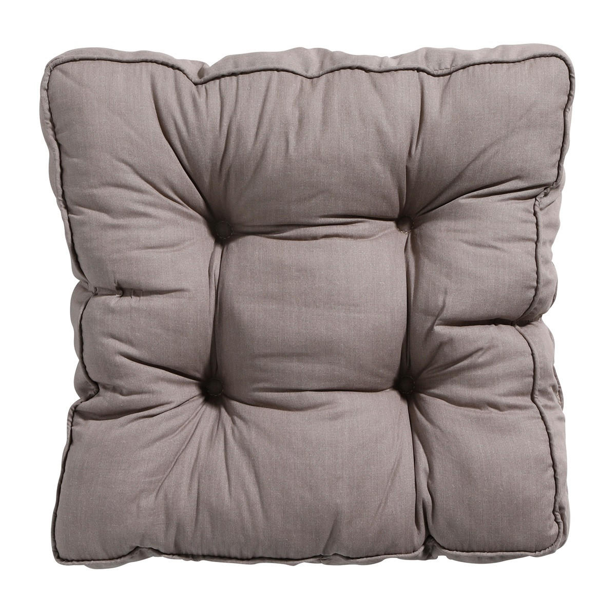 SITZKISSEN Basic 47/47 cm 4er-Set - Taupe, Textil (47/8/47cm) - Madison
