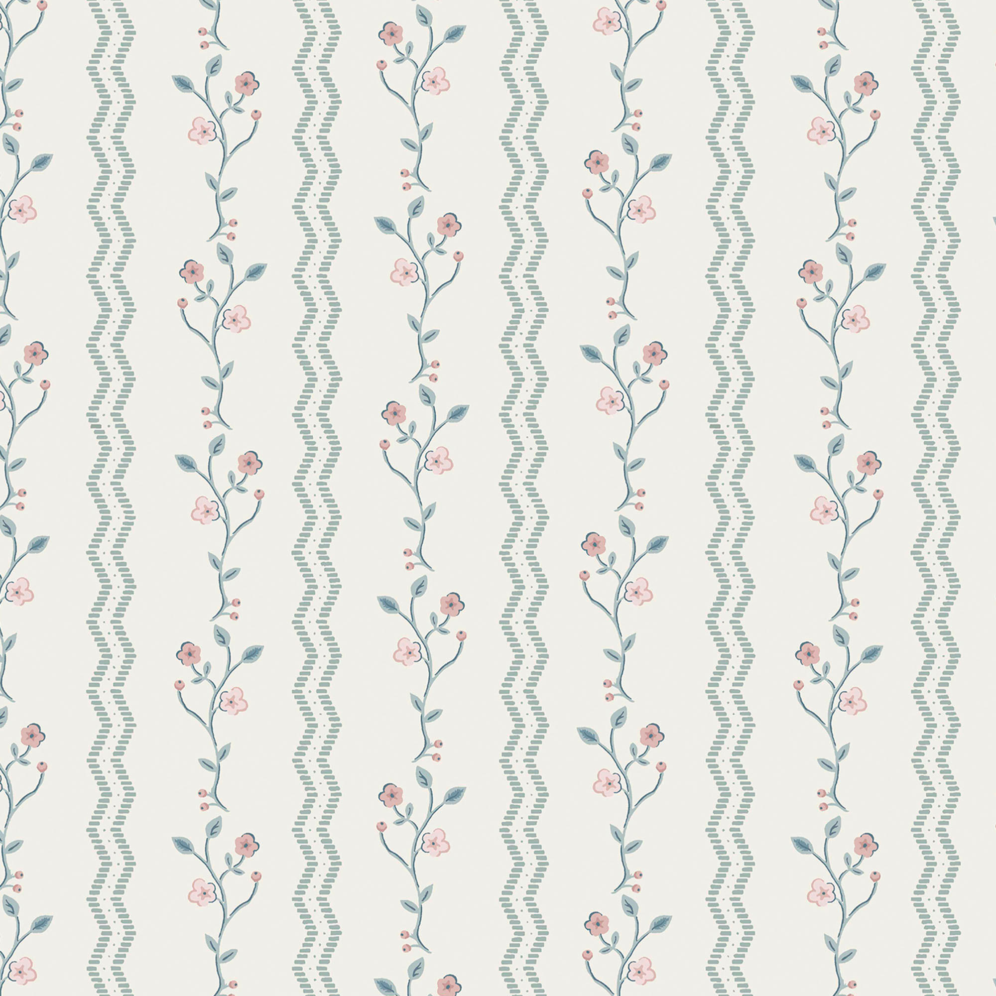 VLIESTAPETE Blencow Stripe Dunkel Entenei Blau - Dunkelblau, Papier/Kunststoff (52/1000cm) - Graham & Brown