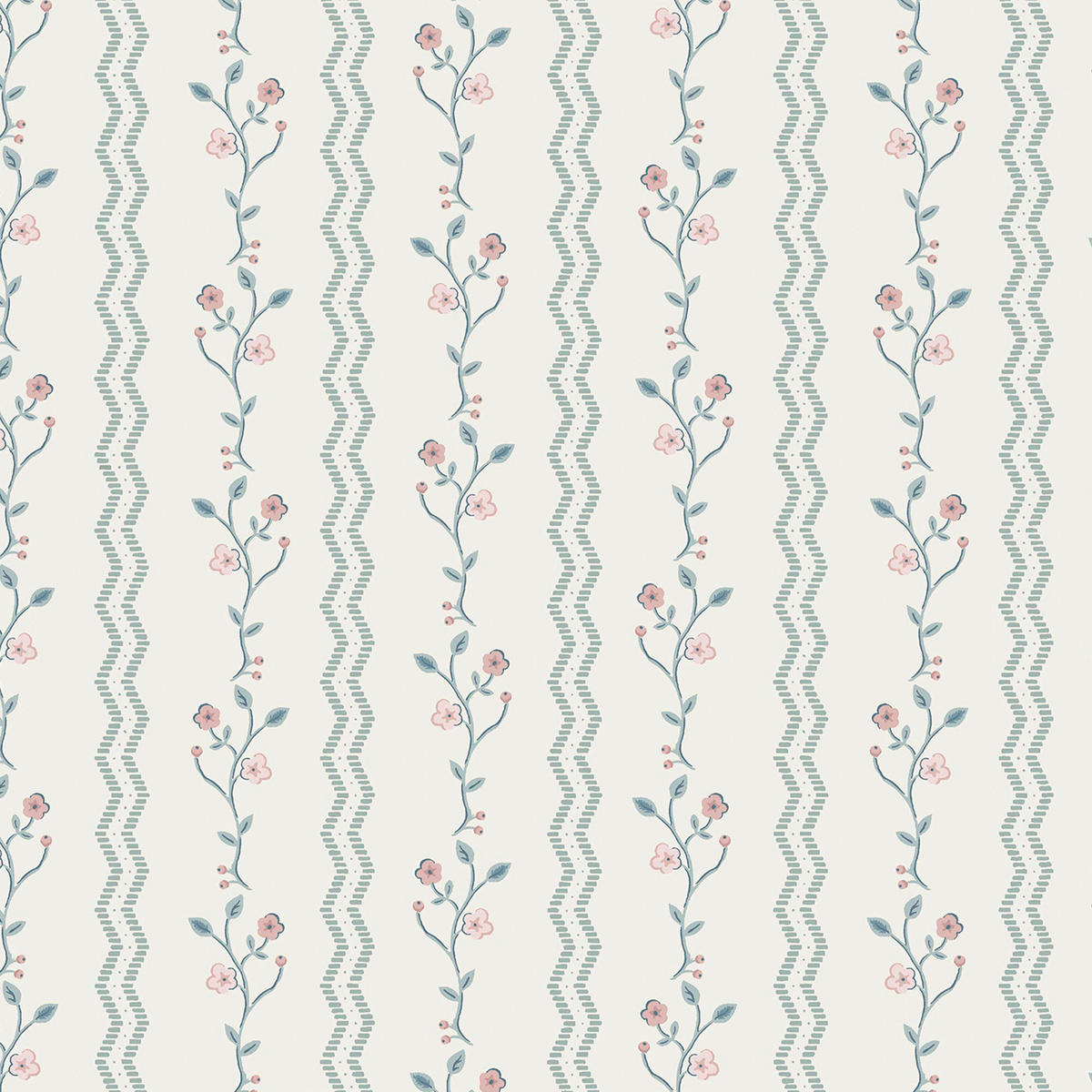 VLIESTAPETE Blencow Stripe Dunkel Entenei Blau - Dunkelblau, Papier/Kunststoff (52/1000cm) - Graham & Brown