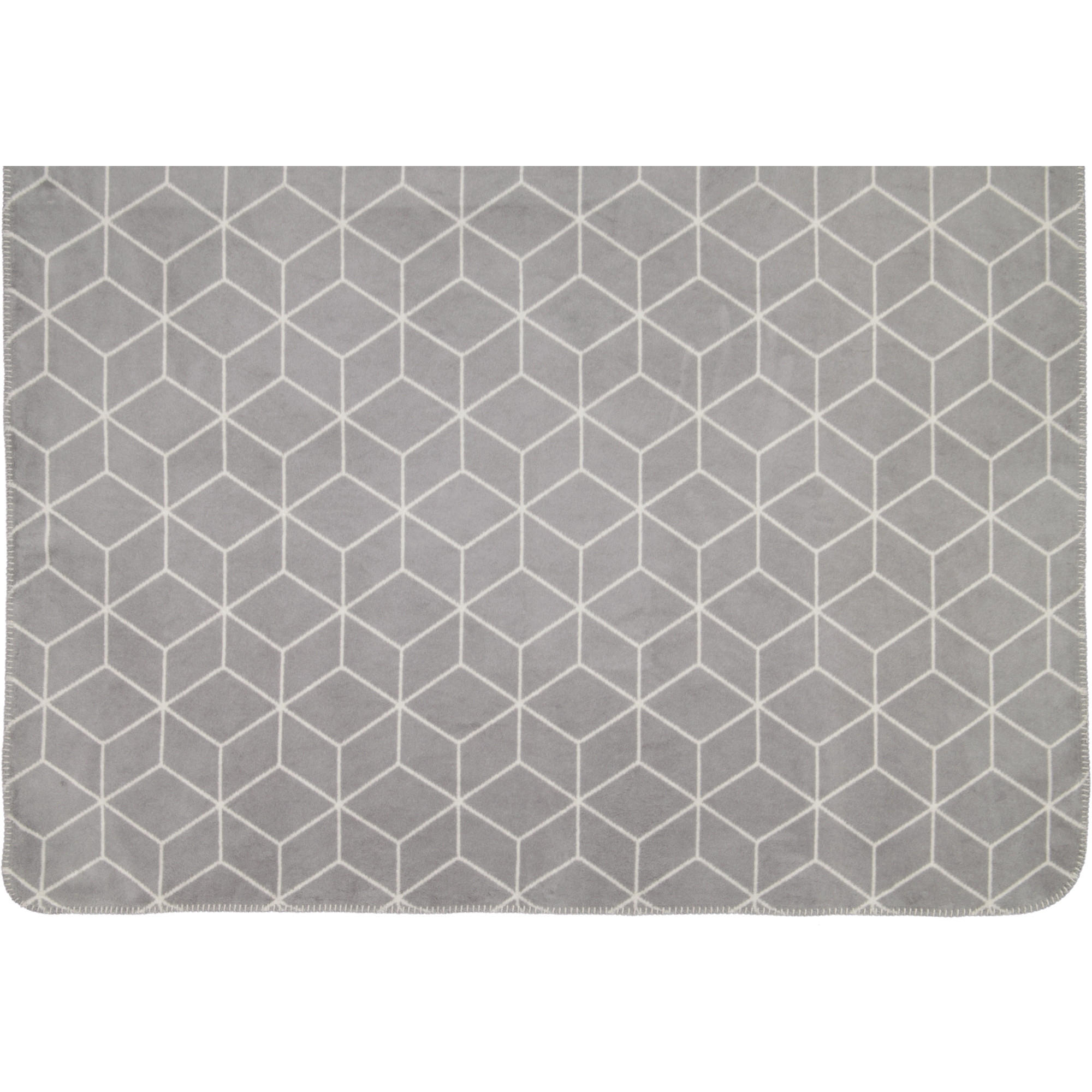 WOHNDECKEN CARRÉ STONE - Grau, Textil (150/200cm) - Zöllner