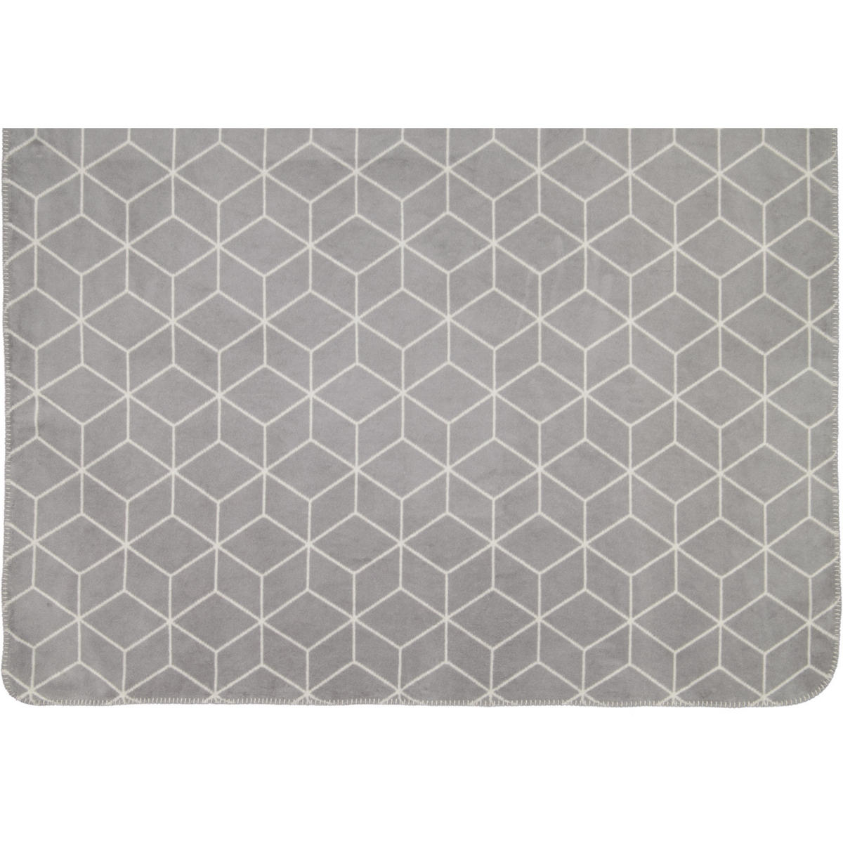 WOHNDECKEN CARRÉ STONE - Grau, Textil (150/200cm) - Zöllner