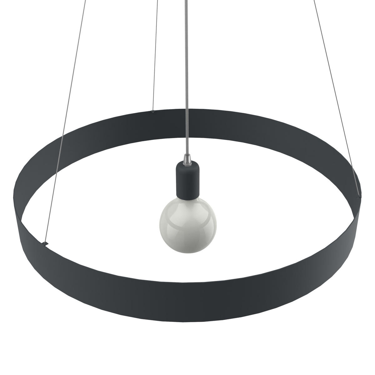 HÄNGELEUCHTE - Anthrazit, Metall (60/60/6cm) - Lumicom