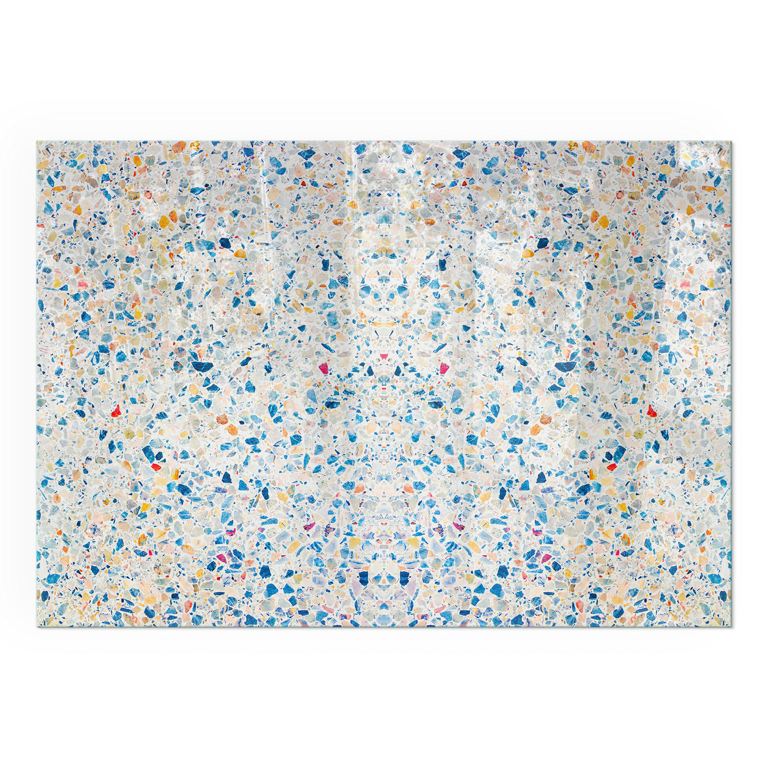 GLASPLATTE für Kamin 100x70 cm - Weiß, Glas (100/70/0.4cm) - TULUP