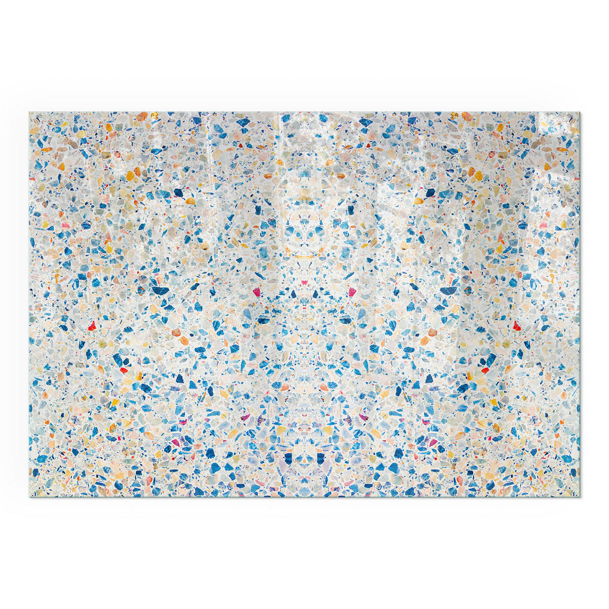 GLASPLATTE für Kamin 100x70 cm - Weiß, Glas (100/70/0.4cm) - TULUP