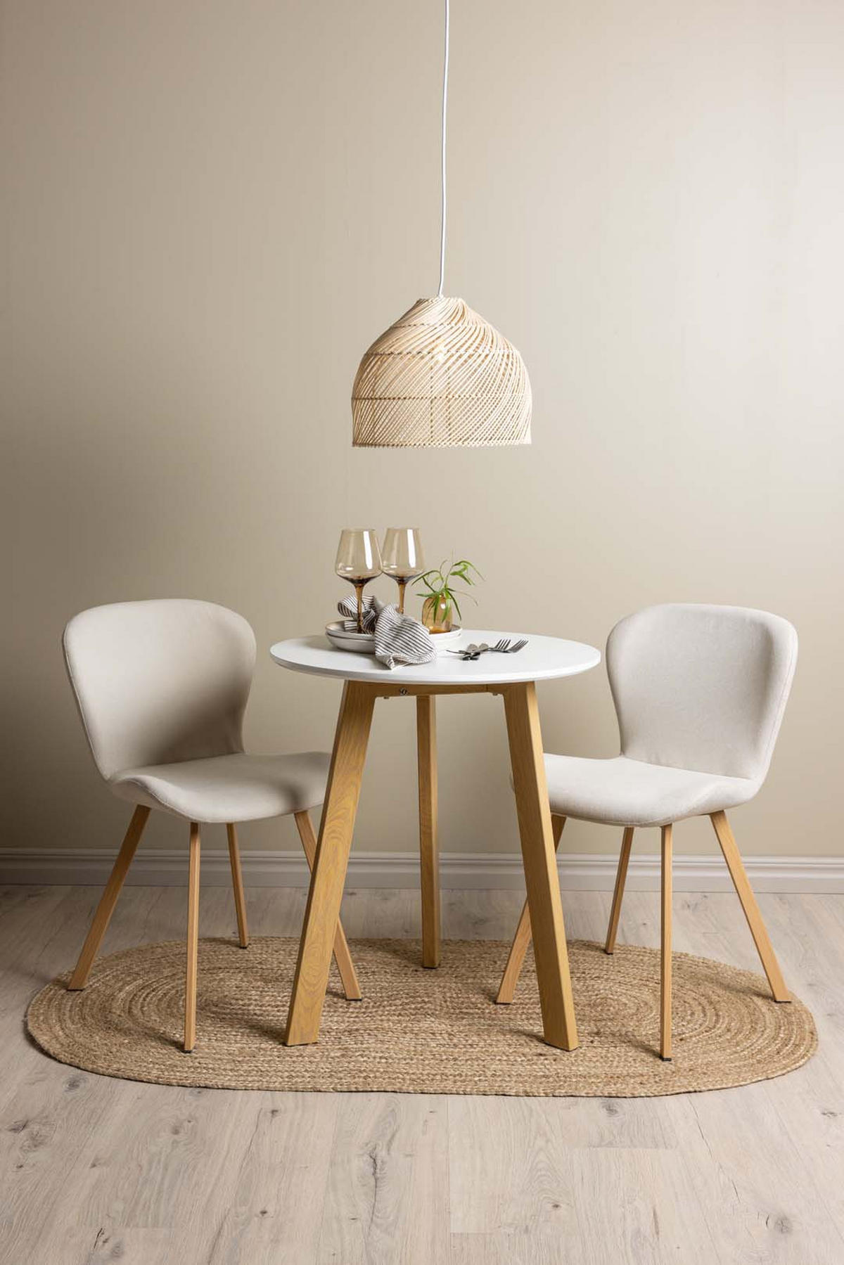 TISCHGRUPPE Weiß - Weiß, Holzwerkstoff (65/75/65cm) - ebuy24