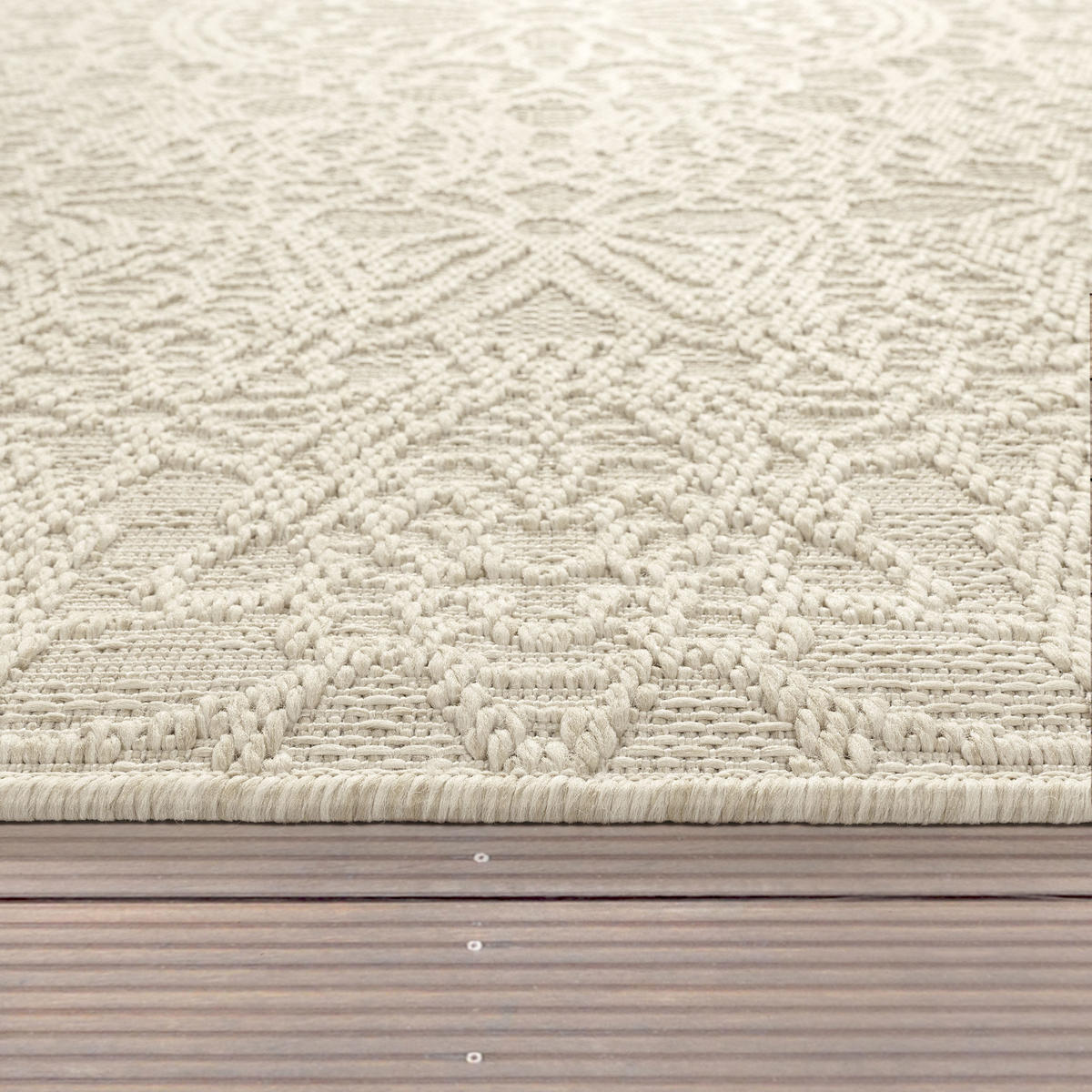 OUTDOORTEPPICH 120/160 cm Rimini 411 - Creme, Textil (120/160cm) - Paco Home