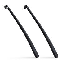 2XSCHUHLÖFFEL - Schwarz, Metall (4/58/4.5cm) - Relaxdays