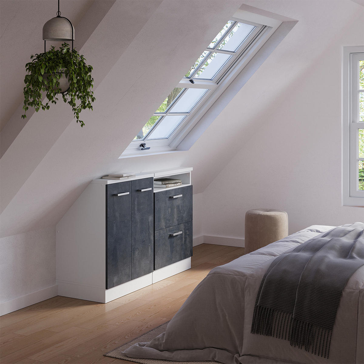 Schwarz, Holzwerkstoff (120/81.6/46cm) - Vicco