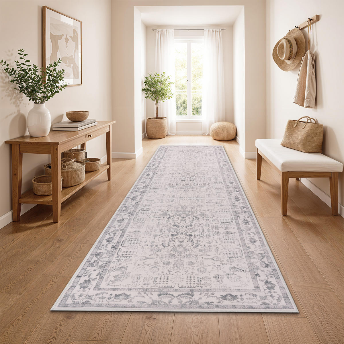 KURZFLORTEPPICH 80/300 cm Semer 427 - Silberfarben, Textil (80/300cm) - Paco Home