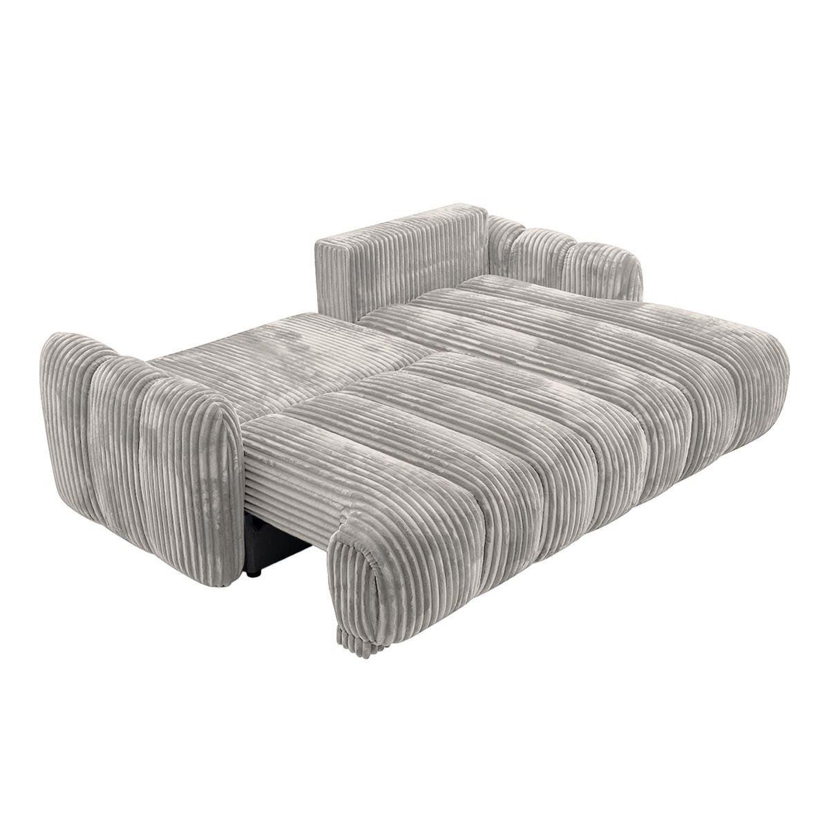 ECKSOFA CAMILO mit Schlaffunktion, Hellgrau - Hellgrau, Textil (220/150cm) - Fedve