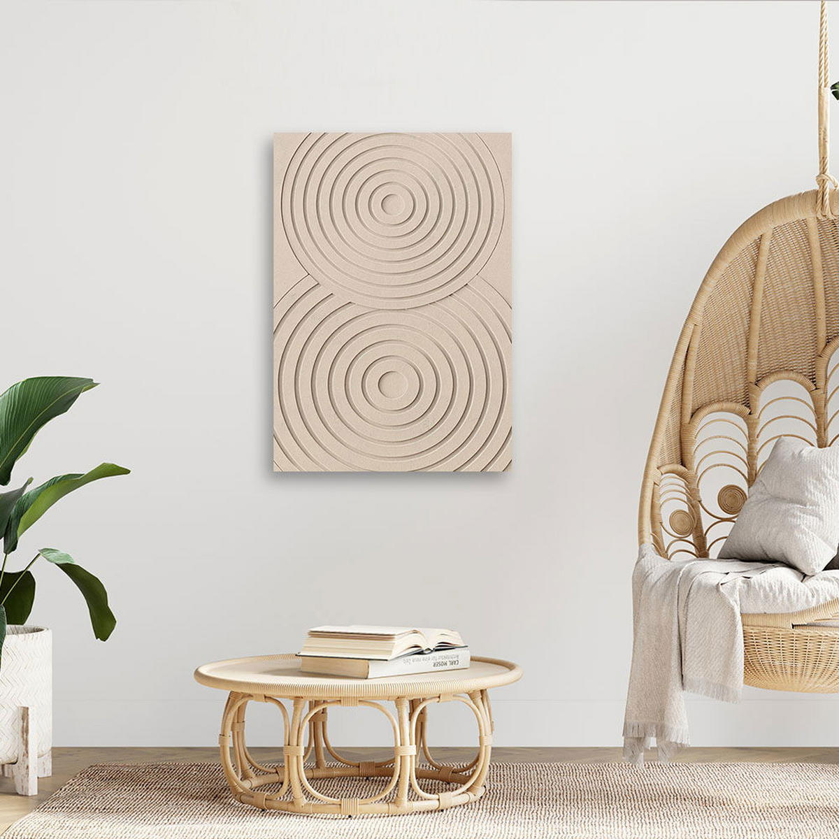 KUNSTDRUCK Beige 70/100 cm - Beige, Textil (70/100cm) - KUNSTLOFT