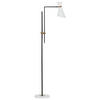 STEHLAMPE Weiß/Schwarz/Gold Melawi - Goldfarben/Schwarz, Metall (30/57/180cm) - Beliani
