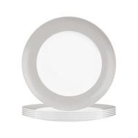 FRÜHSTÜCKSTELLER Liberty Pure Colors New Grey ø 22,5 cm 6er Set - Grau, Keramik (22.6cm) - Seltmann Weiden