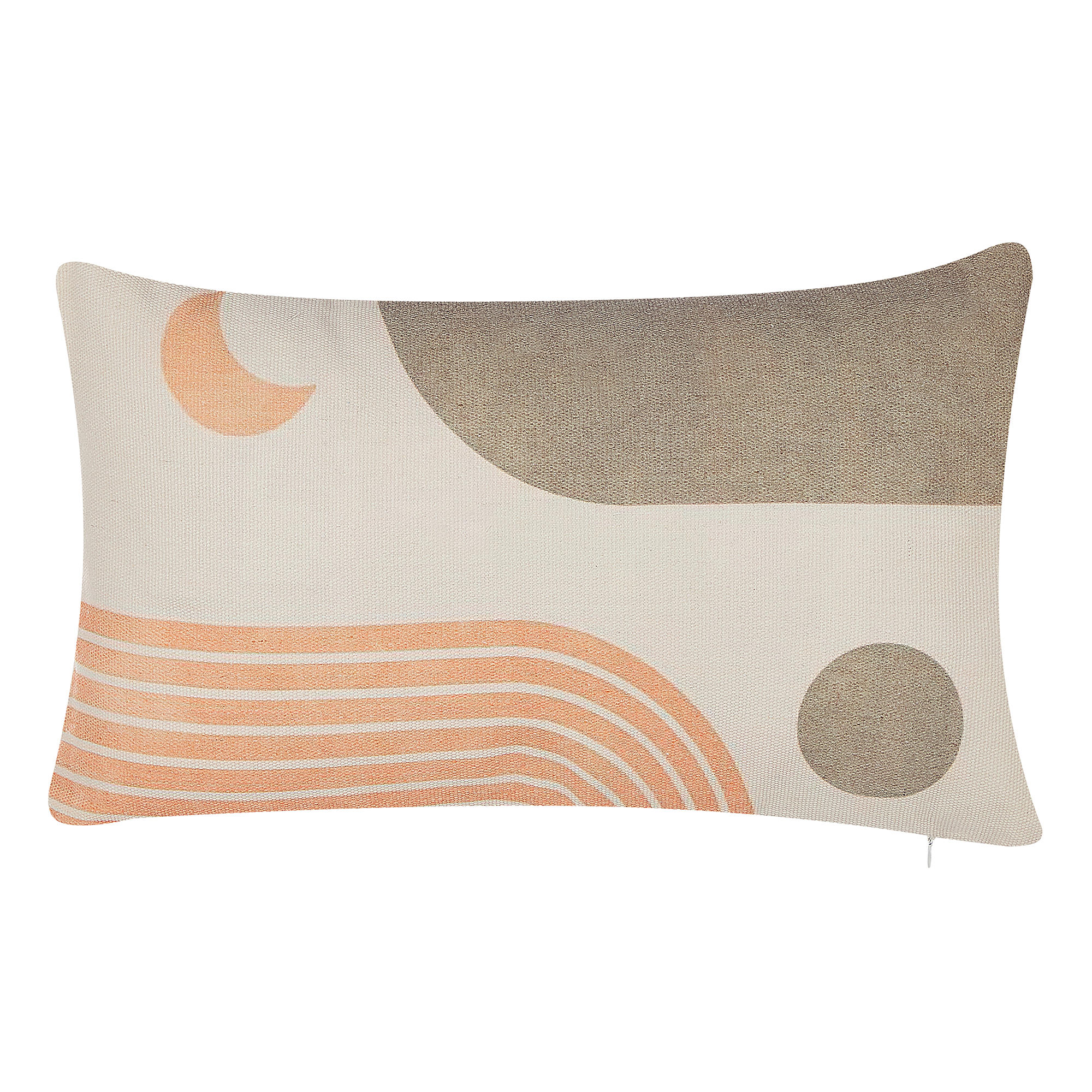 DEKOKISSEN 2er-Set Bunt 30/50 cm Melampodium - Multicolor, Naturmaterialen/Textil (30/50cm) - Beliani
