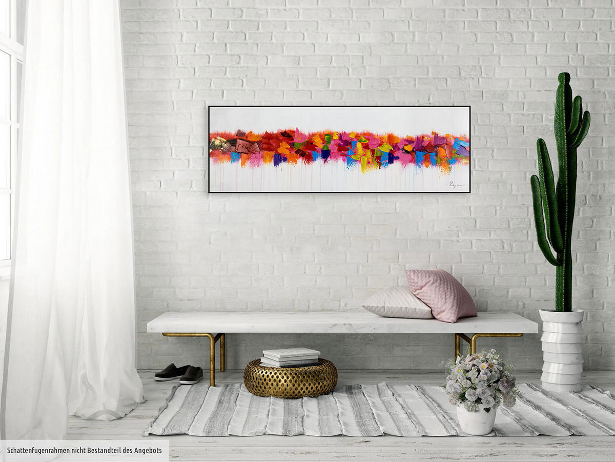 ÖLGEMÄLDE 120/40 cm - Multicolor, Holz/Textil (1.24/40cm) - KUNSTLOFT