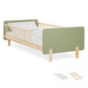 KINDERBETT Grün 90/200 Lattenrost Matratze Rausfallschutz - Grün, Holz (100/67/208cm) - Homestyle4u