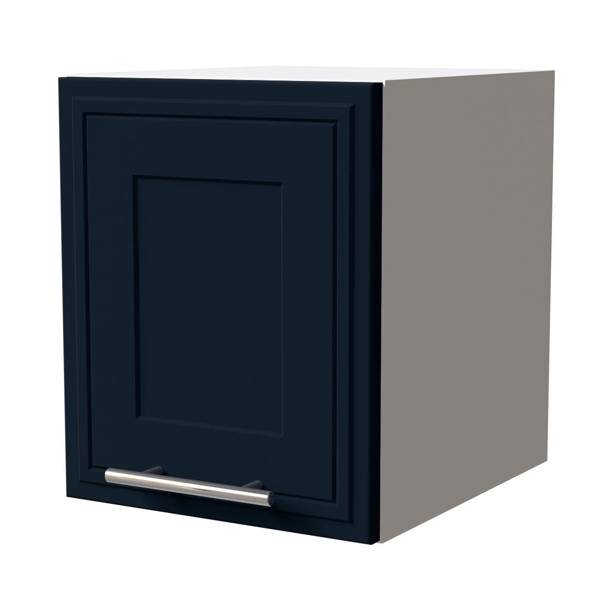 KLAPPHÄNGESCHRANK Salo W4B/30 Weiß / Indigo Matt 30 / 32,5 / 36cm - Weiß/Dunkelblau, Holz/Holzwerkstoff (30/36/32.5cm) - Feldmann-Wohnen