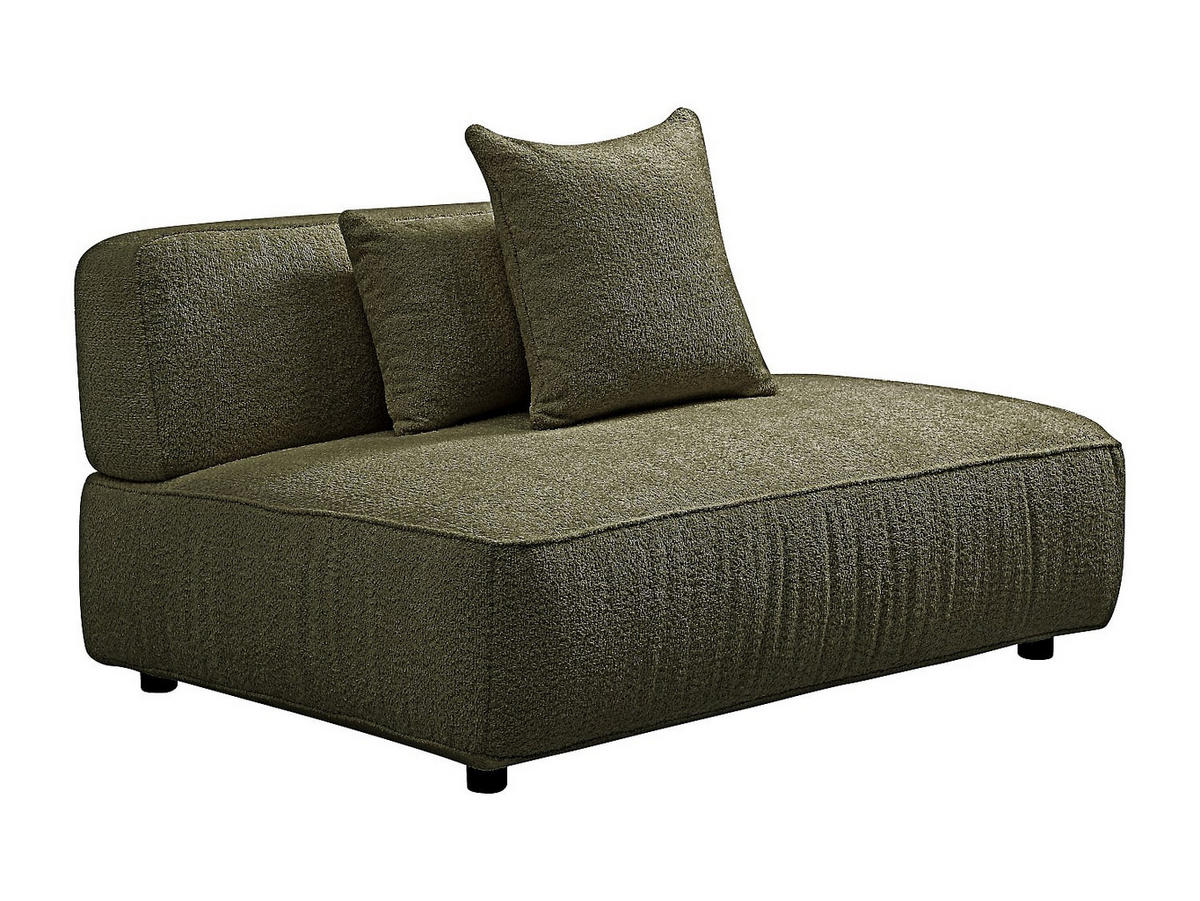 RECAMIERE ohne Schlaffunktion - 1 Person - stoff - khaki Lelaco - Schlammfarben, Textil (145/74/105cm) - Vente-Unique