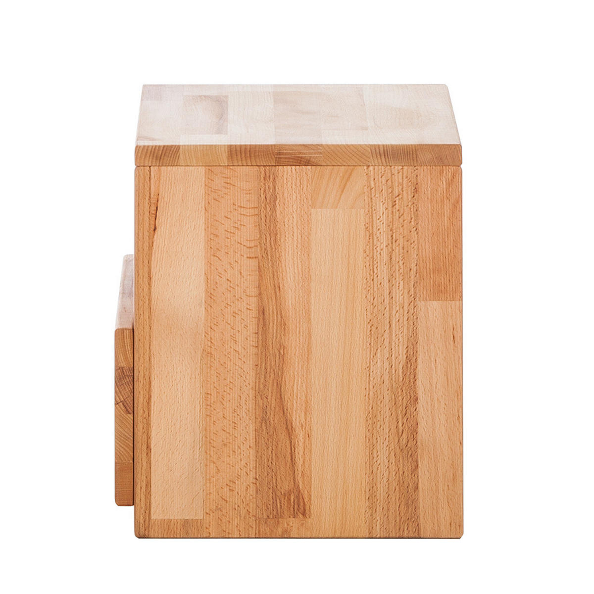 NACHTKOMMODE - Kernbuche massiv - geölt - Kernbuche, Holz (40/37/33cm) - home24