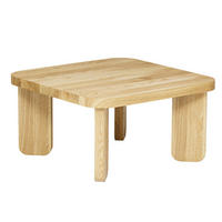 COUCHTISCH Eichenholz vollmassiv quadratisch Naturbelassenen 70/70/37 - Naturfarben, Holz (70/70/37cm)