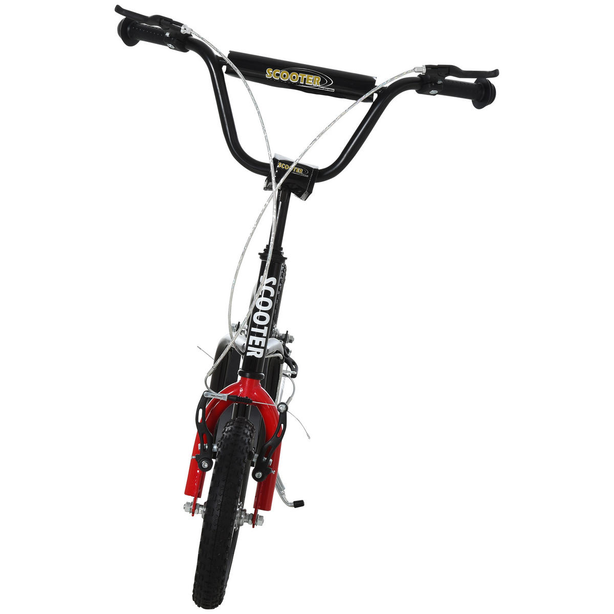 TROTTINETT Wyatt Rot 120/58/75-80 cm - Schwarz, Kunststoff/Metall (80/120/58cm) - Jamb