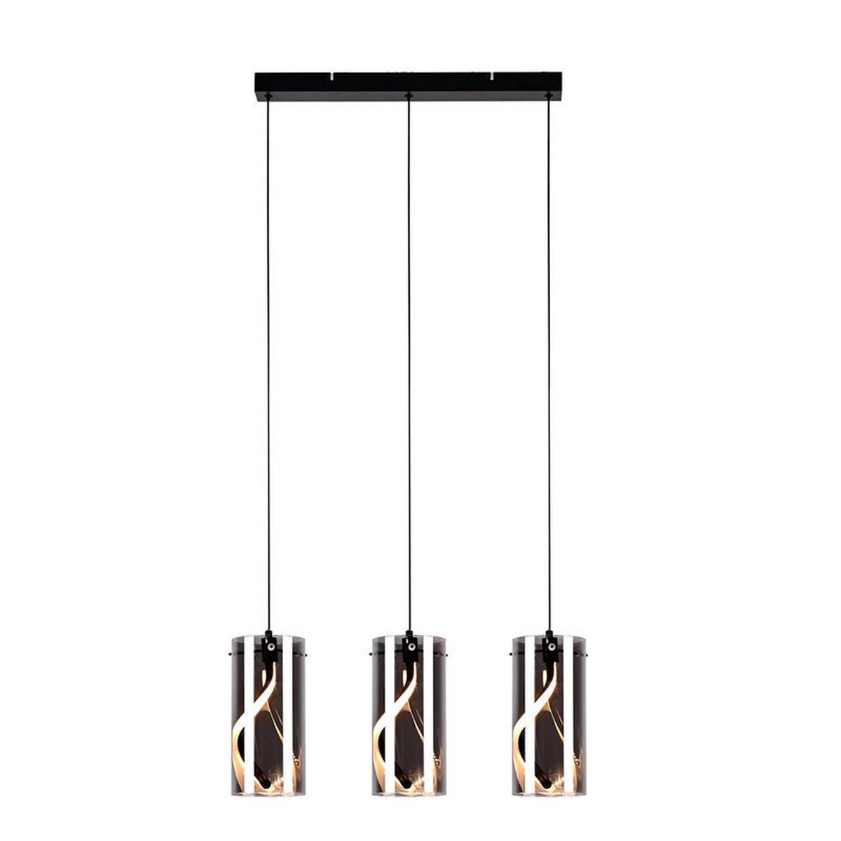 NÁSTĚNNÉ SVÍTIDLO BURNS III 48/18/18 cm - černá, kov (18/18/48cm) - Nettlife