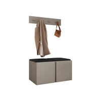 MOBILIER PENTRU HOL Orion VI - cașmir/negru, material plastic/compozit lemnos (84/42/46cm) - MIRJAN24