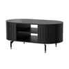 COUCHTISCH Zante Schwarz 104x56 cm - Schwarz, Holzwerkstoff (56/104.1/47cm) - Selsey