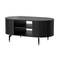 COUCHTISCH Zante Schwarz 104x56 cm - Schwarz, Holzwerkstoff (56/104.1/47cm) - Selsey