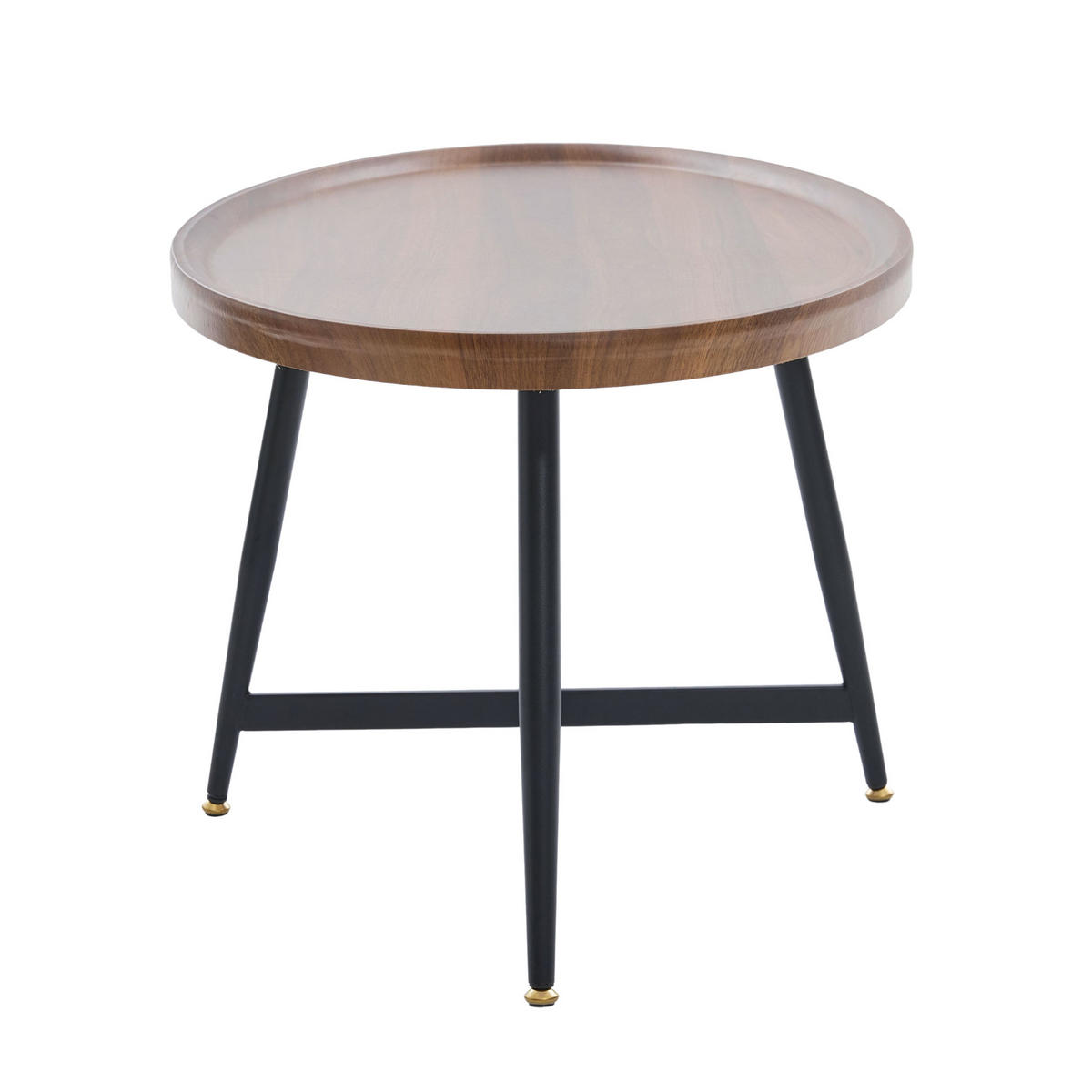 KONFERENČNÍ stolek 110/55/45 cm hnědá z MDF s kovovou konstrukcí - hnědá, kompozitní dřevo (110/55/45cm) - OKWISH