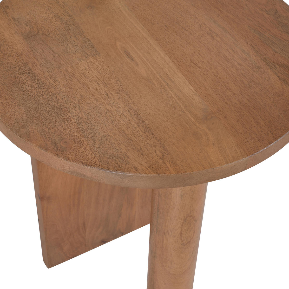 BEISTELLTISCH Braun 45 x 45 x 55 cm - Braun, Holz (45/45/55cm) - Nordlys