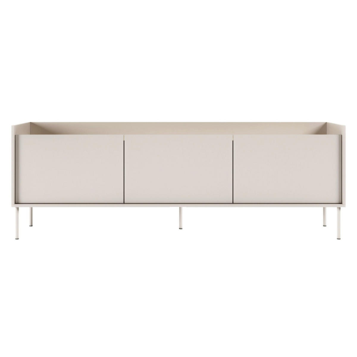 TV-SCHRANK Tovi Kaschmir / Holzoptik Eiche 175/58/36 cm - Taupe, Holzwerkstoff/Metall (175/58.5/36.4cm) - Selsey