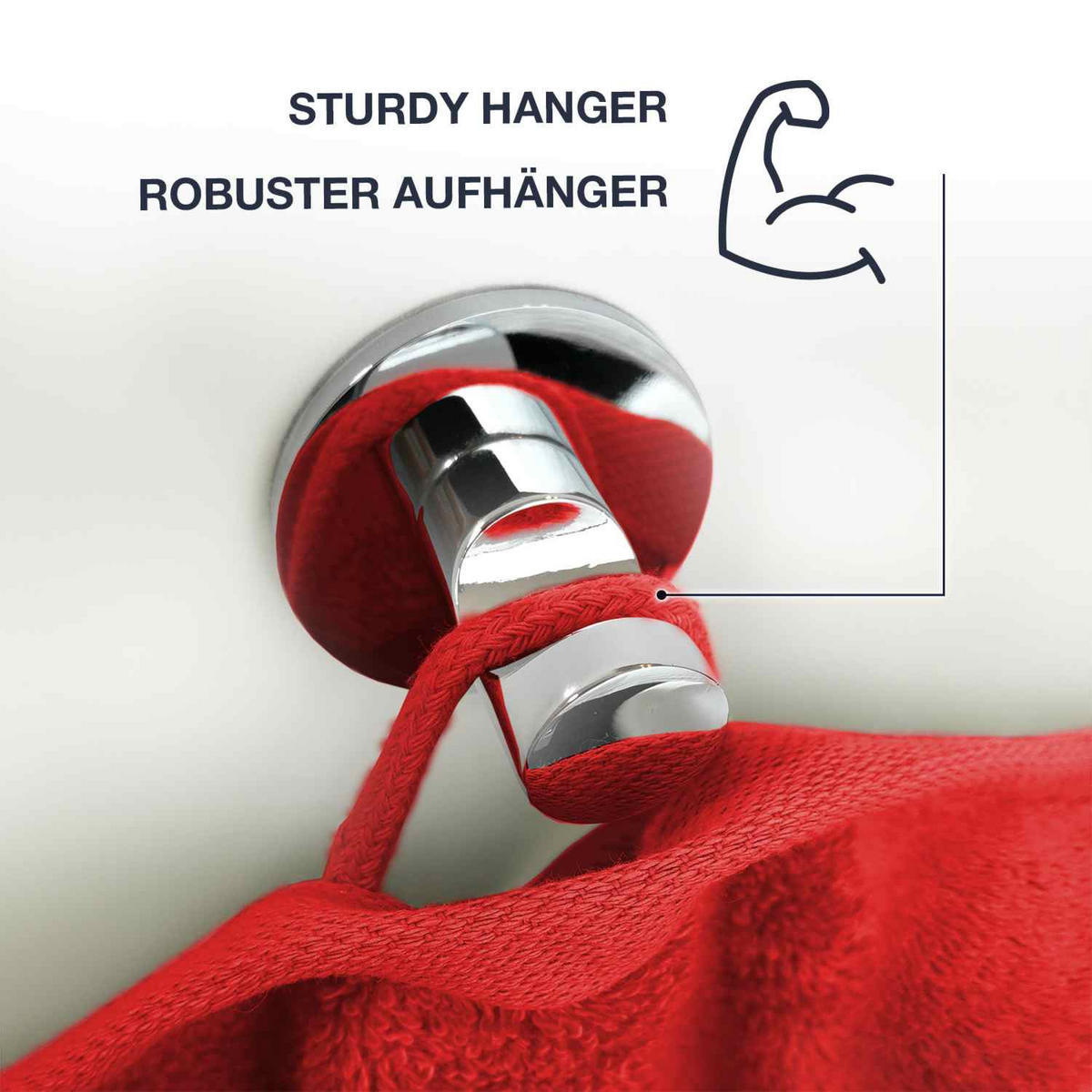 DUSCHTUCH JASMINA WEICH - Rot, Textil (70/140cm) - WohnDirect