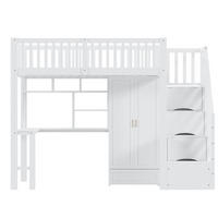 HOCHBETT 90/200 cm Weiß - Weiß, Holz - Raumix