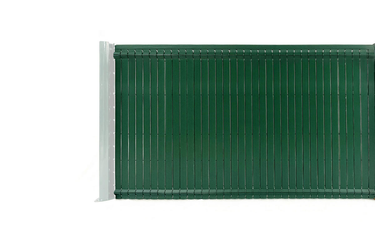 PVC-SICHTSCHUTZLAMELLEN-STEIF-SET Cinto grün 4m H.120cm - Mit clips und Endprofil - Grün, Kunststoff (400/123cm) - Casanoov