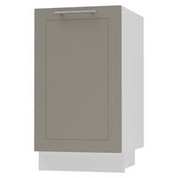 KÜCHENUNTERSCHRANK Kvantum D1D/45 Beige Matt / Weiß Matt 45 / 50 / 82cm - Beige/Weiß, Holz/Holzwerkstoff (45/82/50cm) - Feldmann-Wohnen