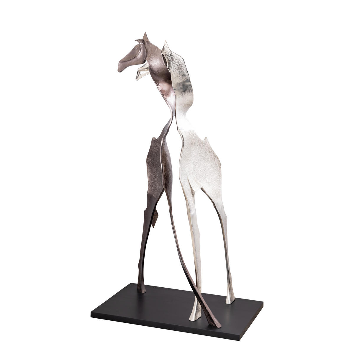 SKULPTUR Skye Schwarz 92/60/170cm - Schwarz, Metall (60/170/92cm) - PTMD Collection