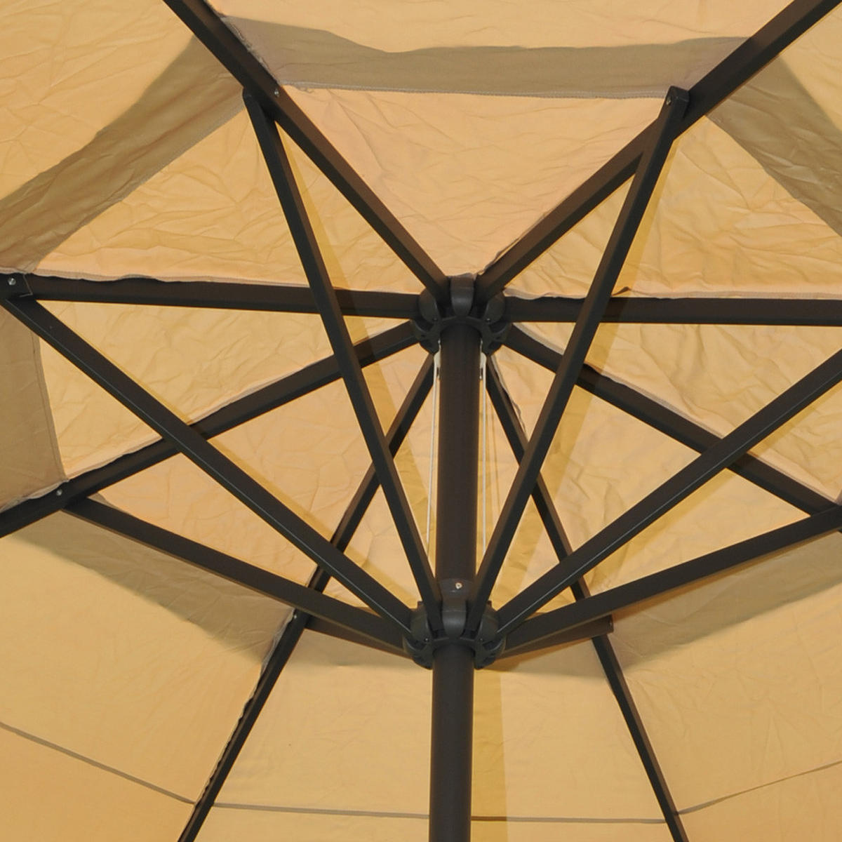 SONNENSCHIRM PRO Cremeweiß - Weiß, Textil (500/500cm) - MCW