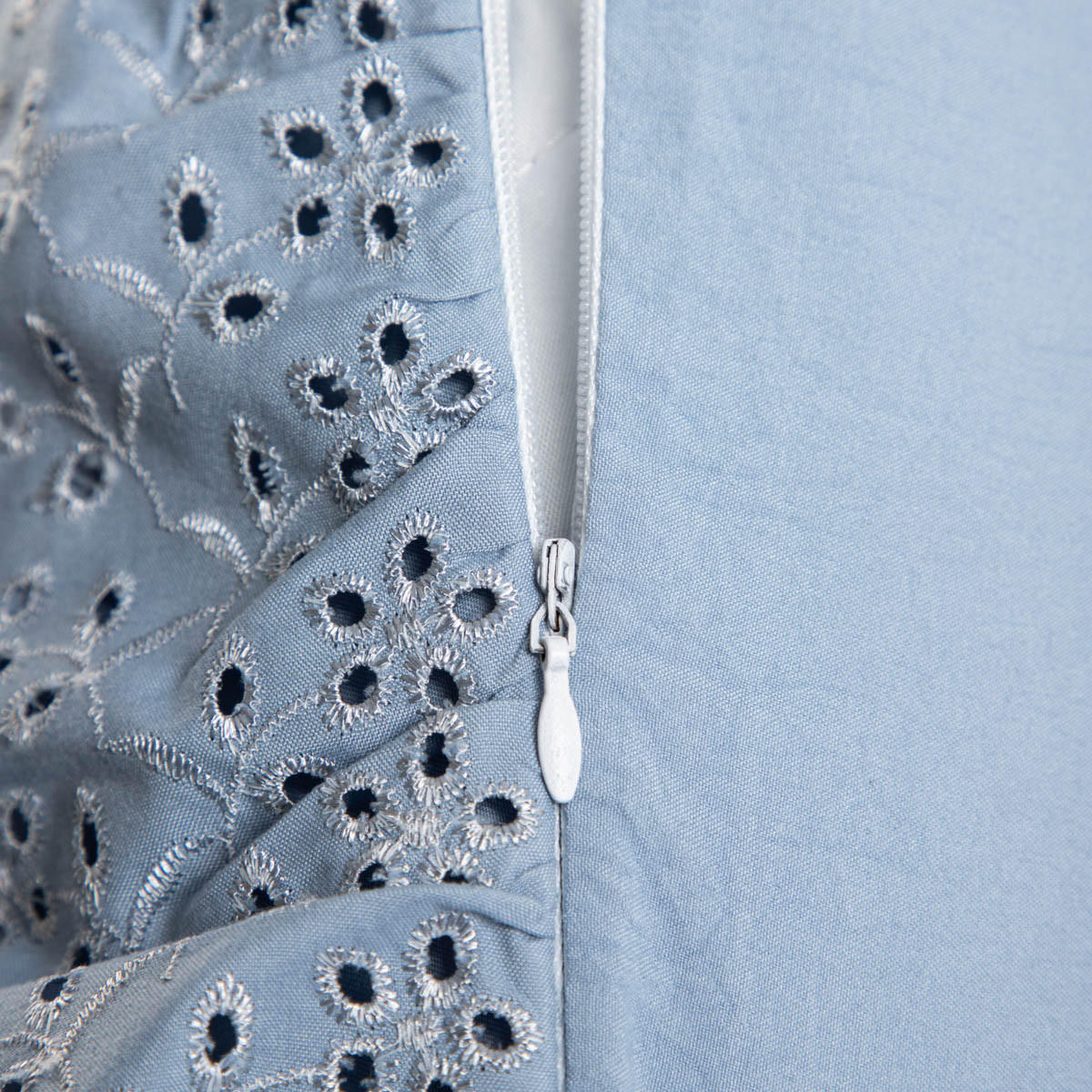 BETTWÄSCHE Morain blau mit Spitze 220/200 cm - Blau, Textil (220/200cm) - Homla