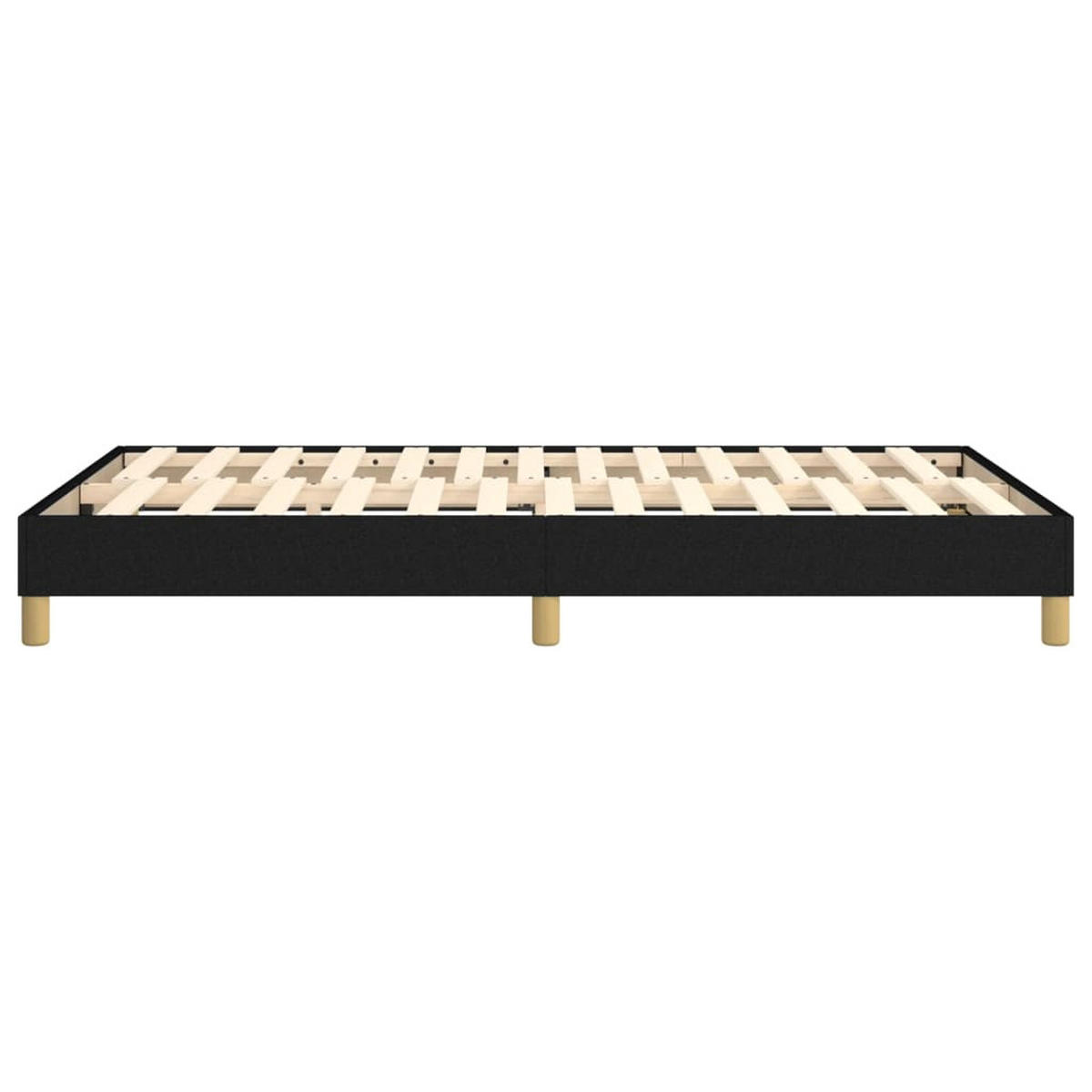POLSTERBETT Quinn 120/203 cm - Schwarz, Holzwerkstoff (120/200cm) - Nettlife