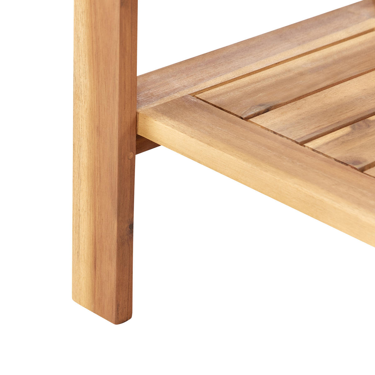 TEEWAGEN 47/83 cm Heller Holzfarbton Sassari Ii - Hellbraun, Holz (47/74/90cm) - Beliani