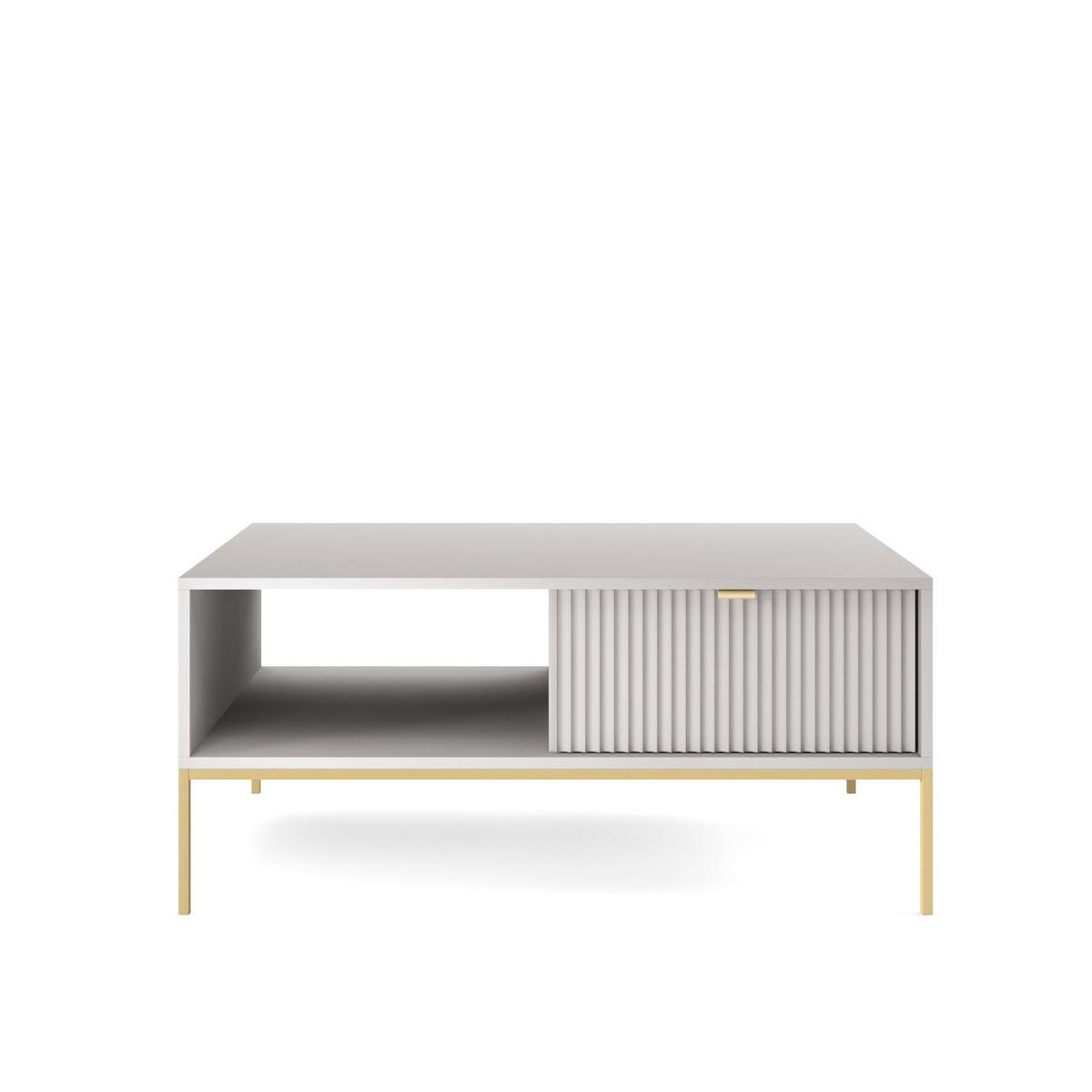 COUCHTISCH STELLARE 104/46/68 cm Grau - Grau, Holzwerkstoff (68/104/46cm) - MASSENO