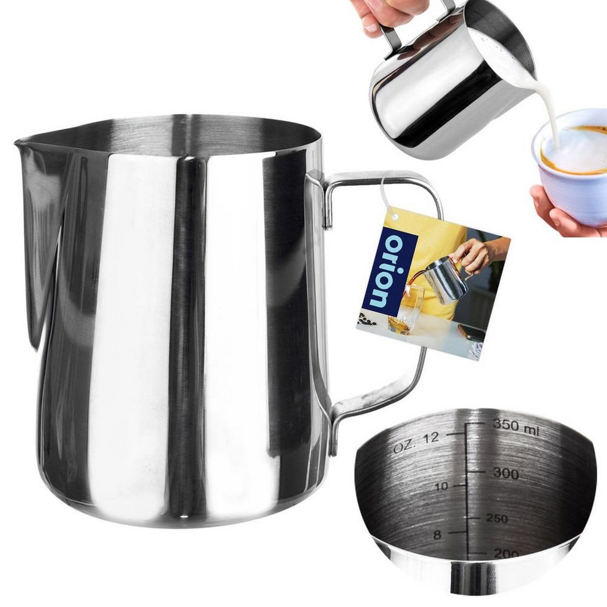 KRUG Silber 7.5/7.5/9 cm 8902 - Silberfarben, Metall (0.35L) - Orion 