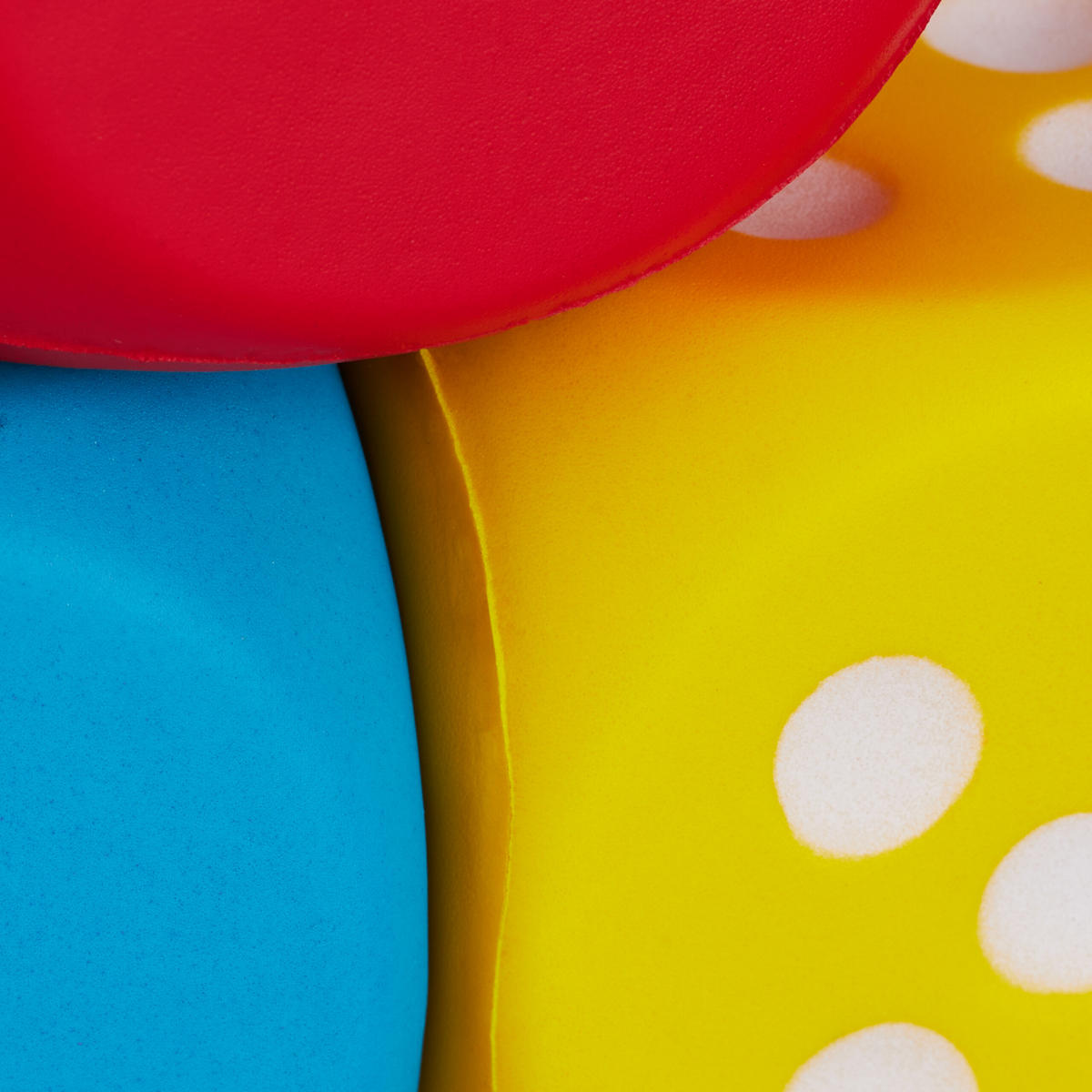 6xSCHAUMSTOFFWÜRFEL - Multicolor, Kunststoff (7.5/7.5cm) - Relaxdays