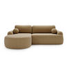 ECKSOFA DION CAPPUCCINO L - Links - Cappuccino, Textil (177/261cm) - Luxkor24