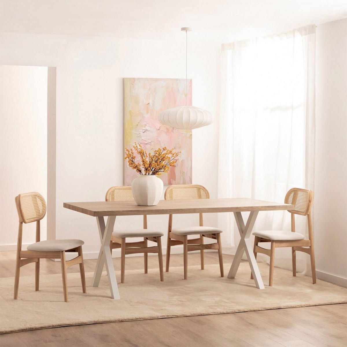 ESSTISCH Parks Weiß 180 cm x 75 cm - Weiß, Holzwerkstoff (90/180/75cm) - Klast Home
